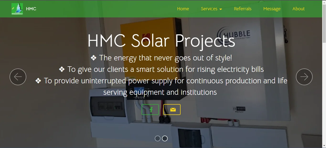 HMC Solar Projects by Jeremiah Taguta, Software Engineer.