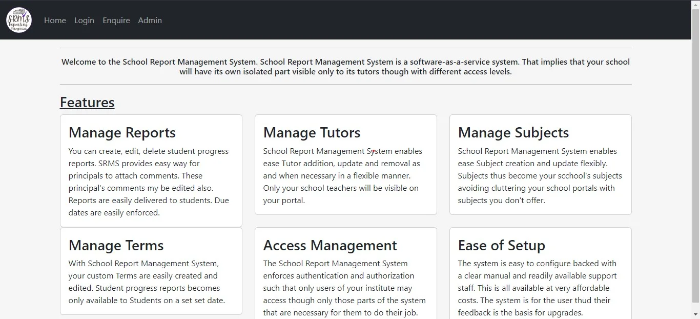 Student Progress Report Management System by Jeremiah Taguta, Software Engineer.